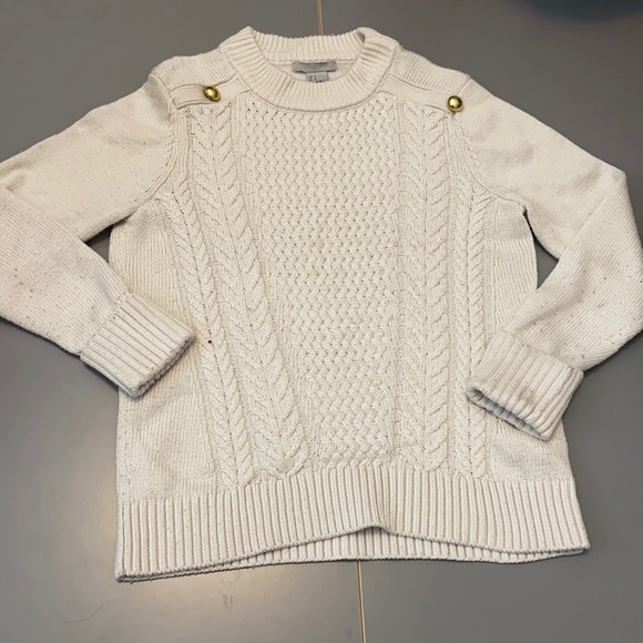 Girls knit sweater with 2 gold buttons: size: S - Picture 7 of 7